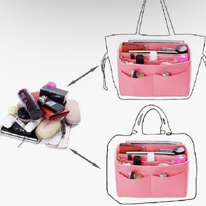 Pink handbag organizer insert! In great condition picture show a pen mark